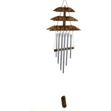 Karahanbey Bambu Metal Çanlı Rüzgar Çanı Repot-4 - Lisinya
