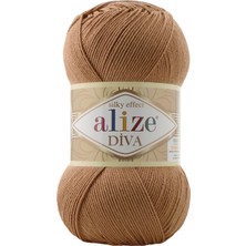 Alize Diva Merserize Ince El Örgü Ipi Yazlık Bluz Dantel Ipi 1 Adet