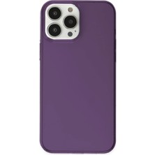 Newface Iphone 14 Pro Max Kılıf Pc Sert Şeffaf Kapak - Mor