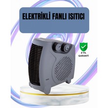 Marsilyan- Fanlı Oda Isıtıcısı Termostat Kontrollü Soğuk Hava Üfleme Modu
