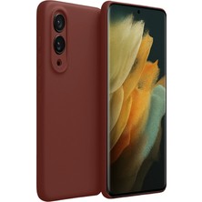 Newface Samsung Galaxy S25 Edge First Silikon - Bordo