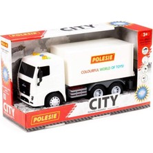 Karahanbey Polesie Iş Makinaları Serisi - Sesli Işıklı - Kapalı Kasa Kamyonet (Lisinya)