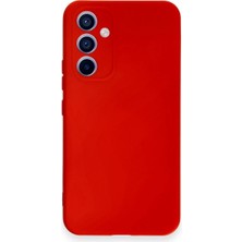 Marsilyan  Samsung Galaxy A54 5g Kılıf Nano Içi Kadife Silikon - Kırmızı