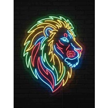 Kamer Neon LED Işıklı Arslan Lion