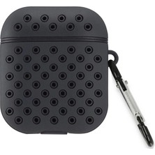 Marsilyan  Airpods 2 (2.nesil) Spor Delikli Kılıf - Siyah-Siyah