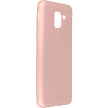 Marsilyan  Samsung Galaxy J6 Kılıf First Silikon - Rose Gold