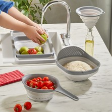 Yazıcı 4 Parça Katlanabilir Akordeon Süzgeç Seti - Mutfak Seti