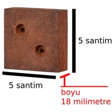 X-Perk Masa Sandalye Koltuk Sehpa Kanepe Ünite Ayak Yükseltici Yükseltme Takoz Boy 18 Milim Kahverengi