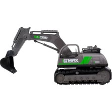 Karahanbey Iş Makinaları Serisi - Şarjlı Uzaktan Kumandalı Excavator - Yeşil (Lisinya)