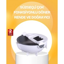 Marsilyan 5 Fonksiyonlu Döner Süzgeçli Rende ve Dilimleyici At