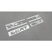 Fabrikasyon Seat Ibiza 6k 6l 1998-2010 Bagaj Yazısı Takım Krom