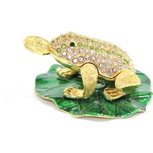 Marsilyan Swarovski Taşlı Tekli Kurbağa Model 2