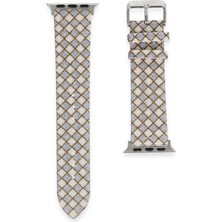 Newface Apple Watch 42MM Karo Motif Kordon - Lila