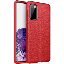 Marsilyan  Samsung Galaxy S20 Fe Kılıf Auto Focus Kapak - Kırmızı