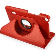 Marsilyan  Huawei Mediapad T3 7 Kılıf 360 Tablet Deri Kılıf - Kırmızı