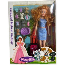 Karahanbey KMB-927 - Mi̇ni̇ Köpek Bakim Seti̇ Aksesuarli Bebek (Lisinya)