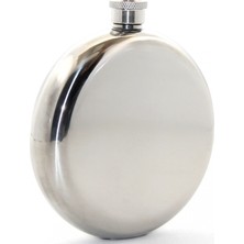 Marsilyan Paslanmaz Çelik Yuvarlak 8 Oz Tekli Matara Çelik Renk