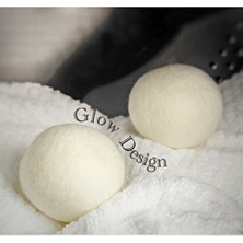 Glow Design 3lü Kurutma Topu Kokusuz Doğal Merinos Yünü ile Hızlı Kurutma Sağlar