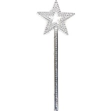 Marsilyan Yıldız Model Peri Asası Melek Asası Prenses Asası Metalize Gümüş Renk