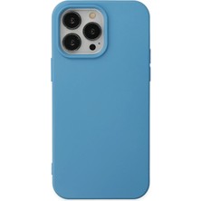 Newface Iphone 14 Pro Kılıf Nano Içi Kadife Silikon - Mavi