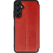 Newface Samsung Galaxy A56 Kılıf Flip Cover - Kırmızı