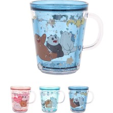 Feyza Design Sevimli Ayı Temalı 260ML Plastik Kupa, Günlük Kullanım Için Mükemmel