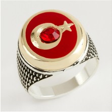 SiHako Ay Yıldız Metal Erkek Yüzük