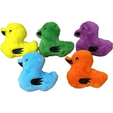 Pazarcan Sesli Peluş Ördek Kedi Köpek Oyuncağı Çeşitli Renklerde 15 cm
