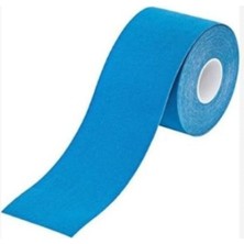 Feyza Design Mavi Renk Kinezyo Sporcu Bandı, 5m x 5cm, Esnek ve Dayanıklı Ağrı Koruyucu
