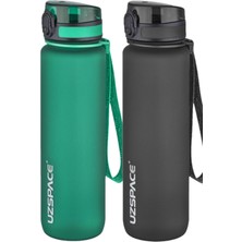 Feyza Design 2'li 1000ML Tritan Su Matara Seti, Dayanıklı ve Şık Tasarım