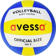 Feyza Design Yumuşak Dokulu Pvc Voleybol Topu, Dikişli, 5 Numara, Spor ve Antrenman Için