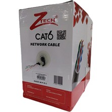 Hsc Bilişim Ztech ZR-769 Indoor Black Cat6 Kablo 305MT