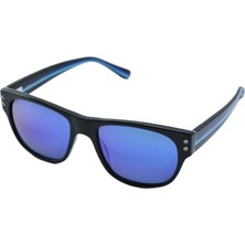 Sama Hı 55 Black Blue Lagoon Blue Mrr Sıyah Mavı  Polarize Mavı Unısex Güneş Gözlüğü