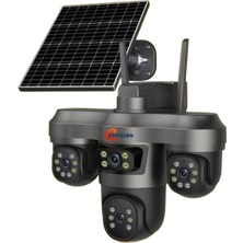 Hsc Bilişim O-Kam ES-5604 4g Solar Aov 4 Lens Kamera 16W Panel