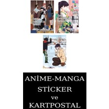 Marmara Çizgi Yayınları Marmara Çizgi Komi Konuşmaktan Korkuyor 5-6-7 Manga Seti (3 Kitap) /anime-Manga Sticker ve Kartpostal Hediye