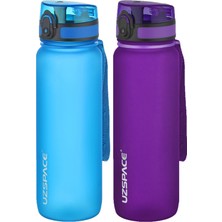 Feyza Design Renkli 2’li Tritan Matara Seti 800 Ml, Şık ve Dayanıklı Tasarım