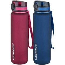 Feyza Design Tritan Su Matarası Çiftli 1000 Ml, Sağlıklı ve Dayanıklı Tasarım