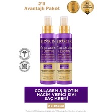 Seddar Collection Bioxcin Collagen Biotin Hacim Verici Sıvı Saç Kremi 150 ml 2 Adet