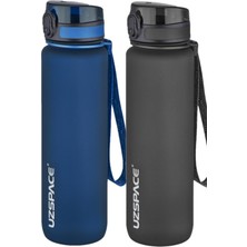 Feyza Design 2'li 1000ML Tritan Su Matara Seti, Sağlıklı ve Dayanıklı Tasarım