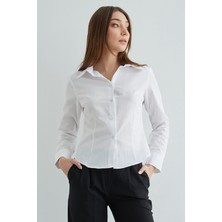 FullaModa Basic Pensli Slim Fit Gömlek