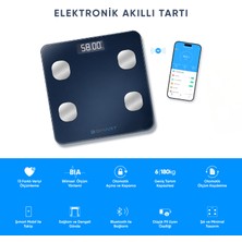 Akıllı Tartı Yağ Ölçer, Kas Analizli ve Vücut Takipli