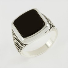 SiHako Kare Metal Erkek Yüzük