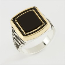 SiHako Kare Metal Erkek Yüzük