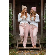 Pazarcan Peluşlu Pijama Alt Pembe Nr