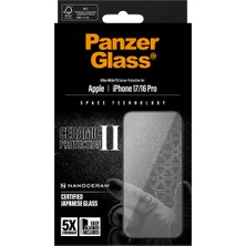 Panzerglass iPhone 17 | iPhone 16 Pro | Ultra-Wide Fit Çerçeve Aparatlı Seramik Iı Ekran Koruyucu