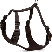 Pazarcan Havalı Ped Dokuma Köpek Göğüs Tasması 50/70 cm Siyah