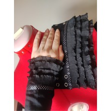 Feyza Design Fırfırlı Çıt Çıt Ayarlı Gömlek Kolu Uzatma Aksesuarı