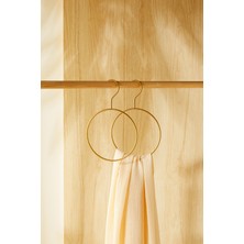 PremiumPort Iki Adet Altın Renk Metal Aksesuar Askısı, 24.5X16X0.5 cm