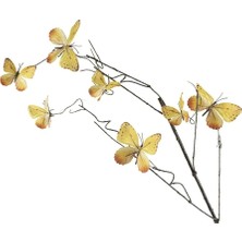 Mikasa Moor Kelebekli Turuncu Yapay Dal 110CM