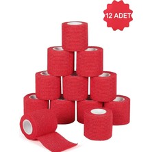 Feyza Design Elastik Koban Bandaj 12'li, Kendinden Yapışkanlı, Güçlü ve Esnek Set
